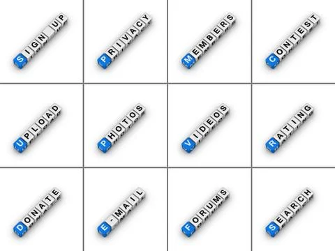 Website tabs Stock Illustration