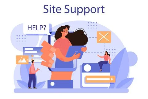 Website technical support concept. Idea of web page diagnostic Stock-Illustration