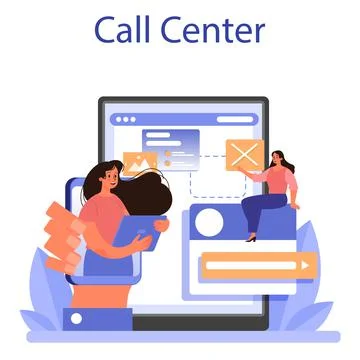 Website technical support online service or platform. Web page イラスト素材