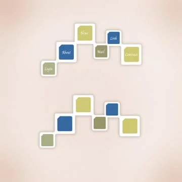 Website template icon design of frame Stock Illustration