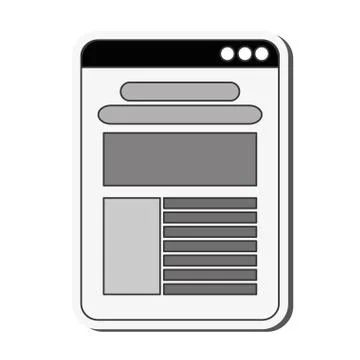 Website template icon Stock Illustration