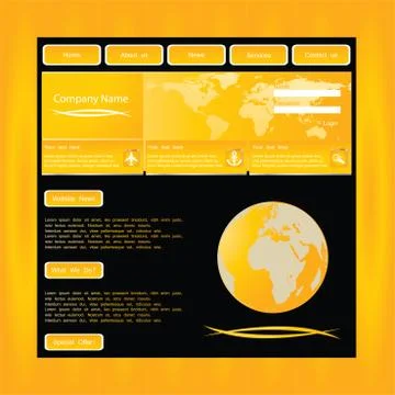 Website template Stock Illustration