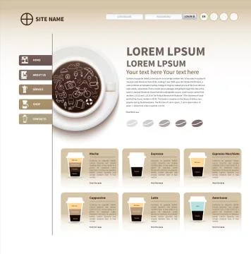 Website template Stock Illustration