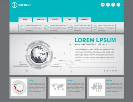 Website template Stock Illustration