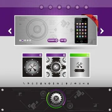 Website template Stock Illustration