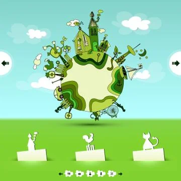 Website template Stock Illustration