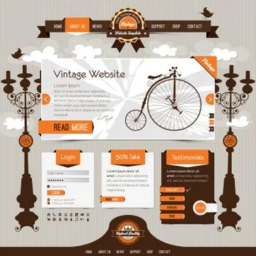 Website template Stock Illustration