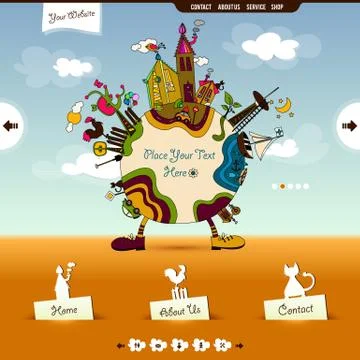 Website template Stock Illustration