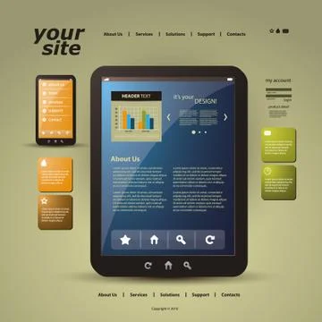 Website Template Stock Illustration