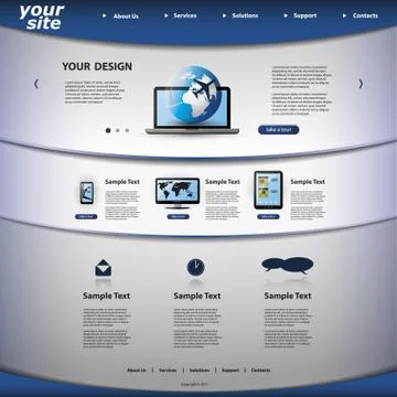 Website Template Stock Illustration