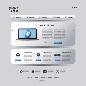 Website Template イラスト素材