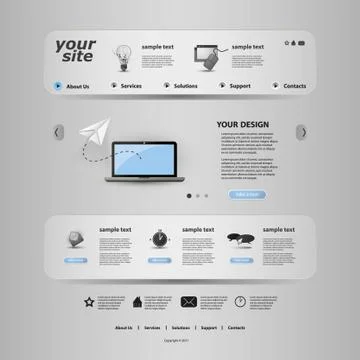 Website Template イラスト素材