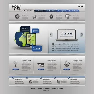 Website Template Stock Illustration