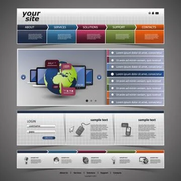 Website Template Stock Illustration