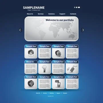 Website Template Stock Illustration