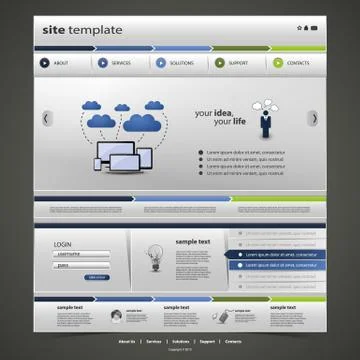 Website Template Stock Illustration