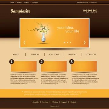 Website Template Stock Illustration