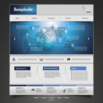 Website Template Stock Illustration