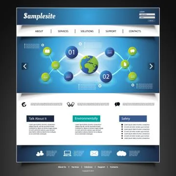 Website Template Stock Illustration