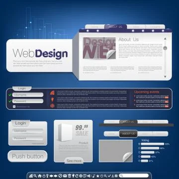 Website template Stock Illustration