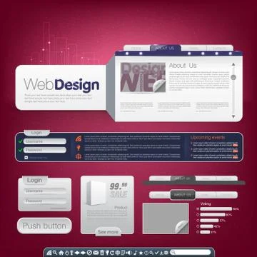 Website template Stock Illustration
