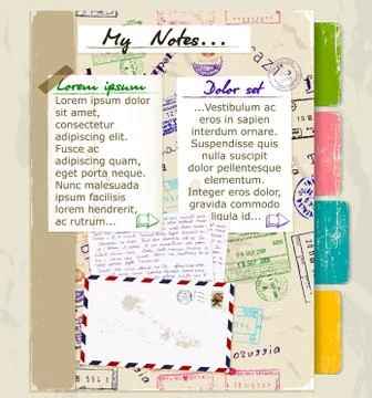 Website template. Stock Illustration