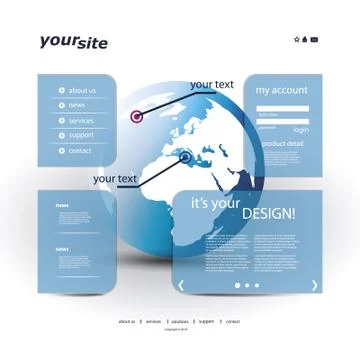 Website Template Stock Illustration