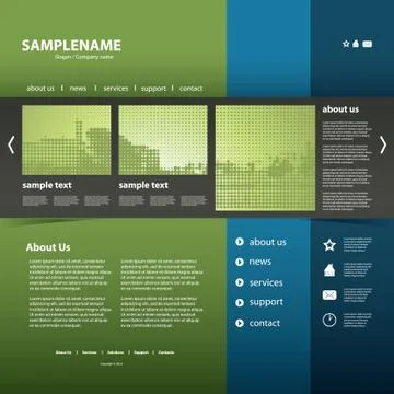 Website Template Stock Illustration