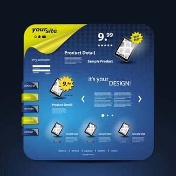 Website Template Stock Illustration