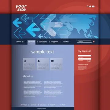 Website Template Stock Illustration