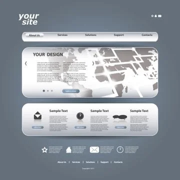 Website Template Stock Illustration