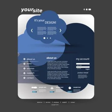 Website Template Stock Illustration