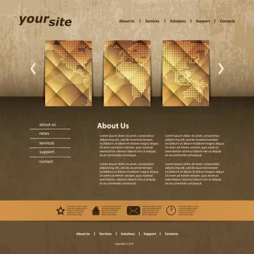Website Template Stock Illustration