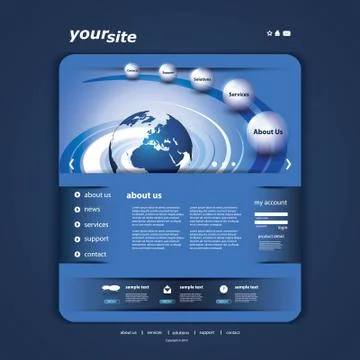 Website Template Stock Illustration