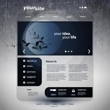 Website Template Stock Illustration