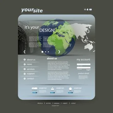 Website Template Stock Illustration