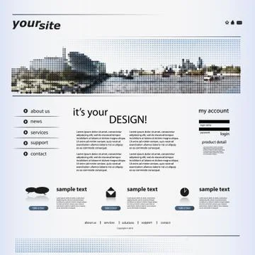 Website Template Stock Illustration