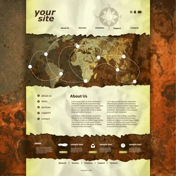Website Template Stock Illustration