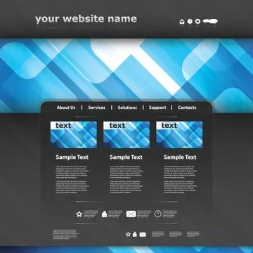 Website Template Stock Illustration