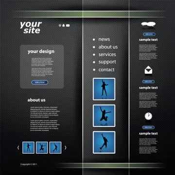 Website Template Stock Illustration
