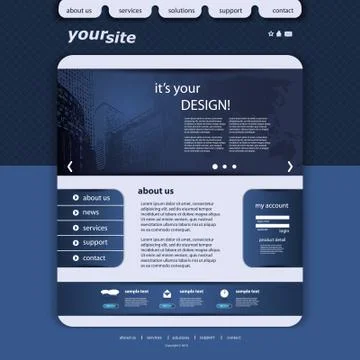 Website Template Stock Illustration
