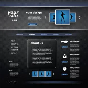 Website Template Stock Illustration