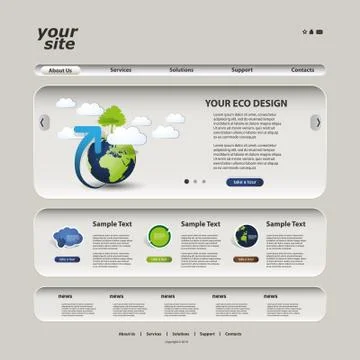 Website Template Stock Illustration