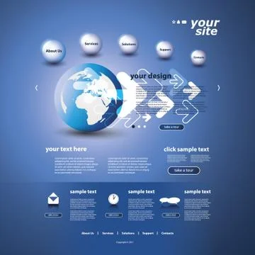 Website Template Stock Illustration