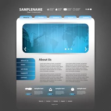 Website Template Stock Illustration