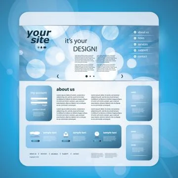 Website Template Stock Illustration