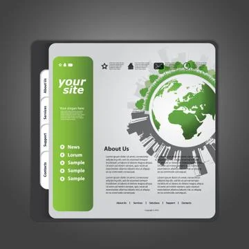 Website template Stock Illustration