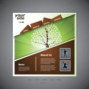 Website Template Stock Illustration