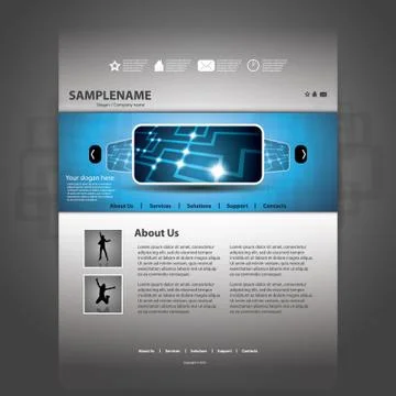 Website Template Stock Illustration
