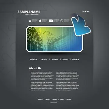 Website Template Stock Illustration